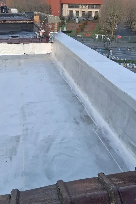 Waterdichting op plat dak en opstand