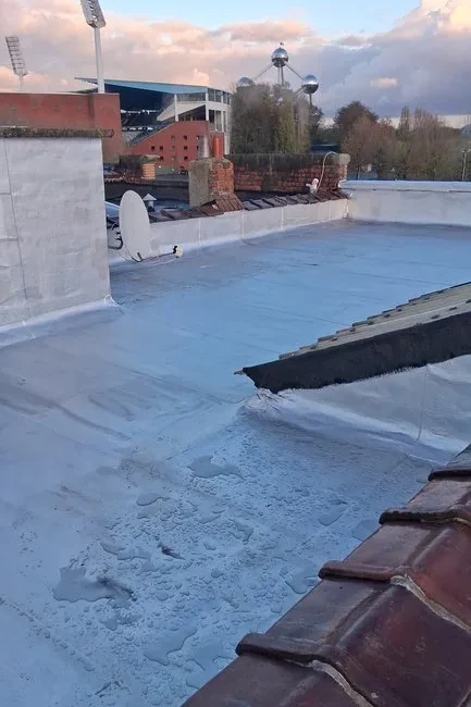 Waterdichting van een plat dak